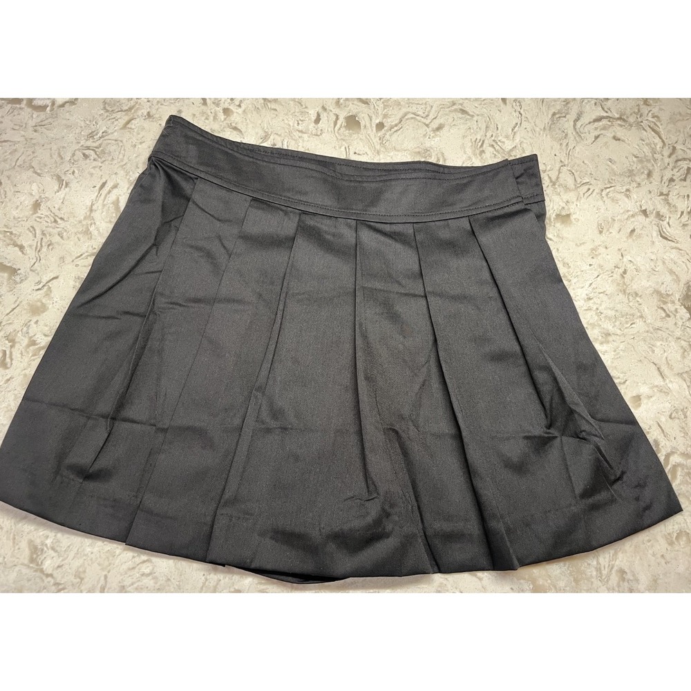 MABLE PLEATED OVERLAY TENNIS BLACK SKORT Large